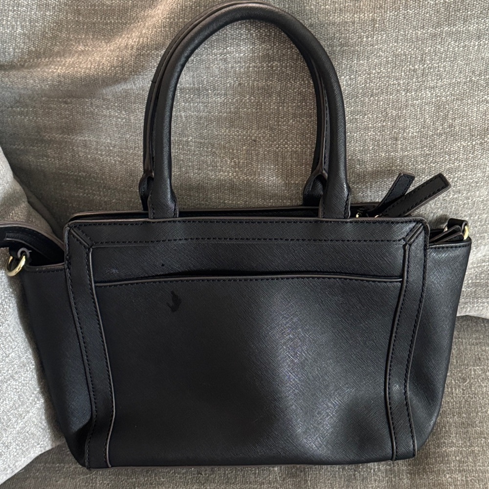 Liz Claiborne Black Bag with Gold Accents - Picture 3 of 9